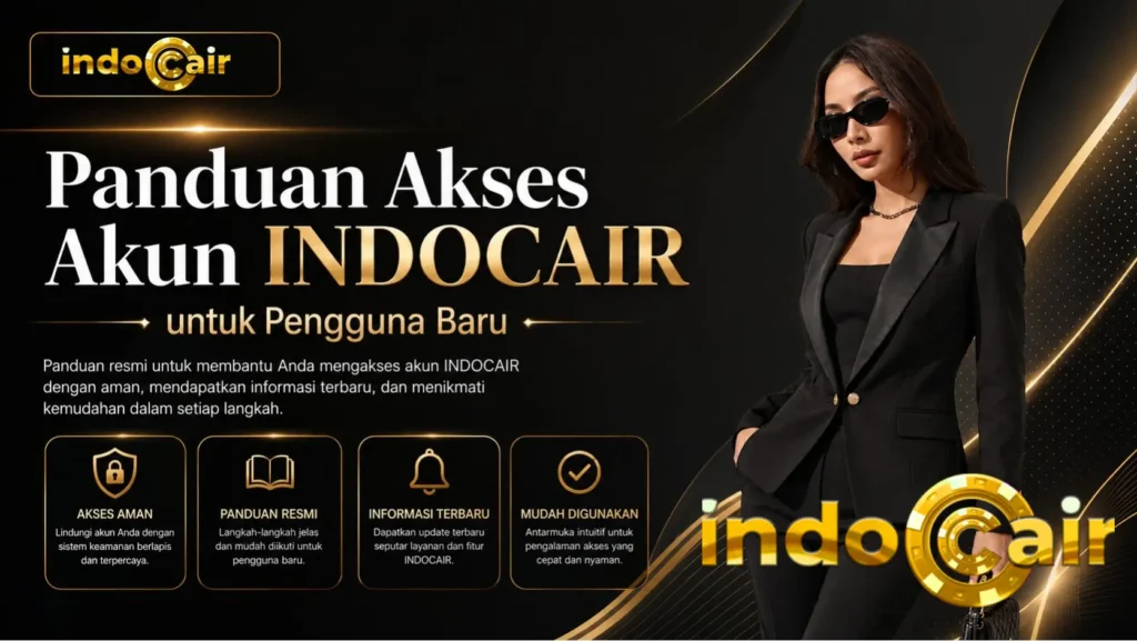 Pengguna baru mempelajari panduan akses akun INDOCAIR dengan aman