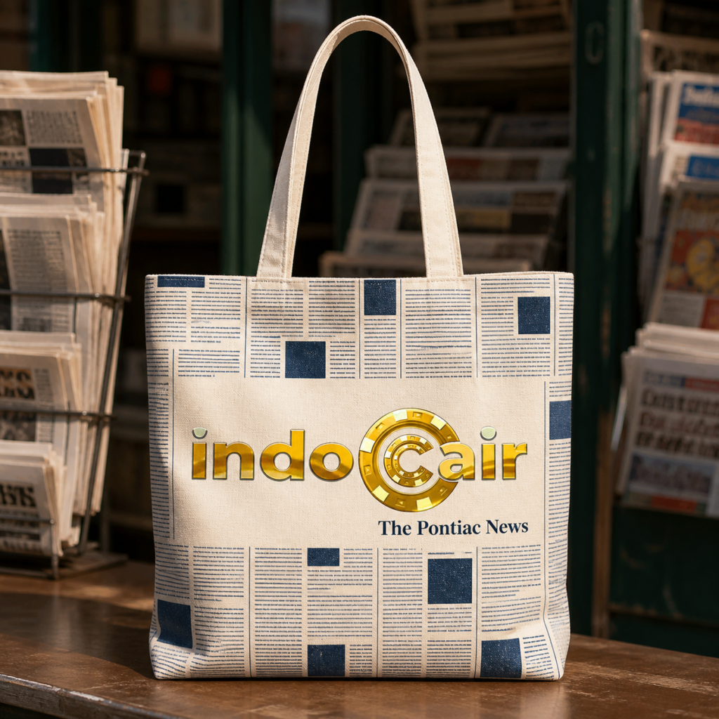 The Pontiac News dan IndoCair Local News tote bag