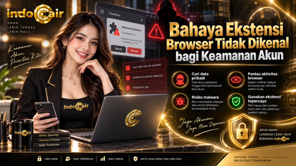 Bahaya ekstensi browser tidak dikenal bagi keamanan akun dan perlindungan data pribadi