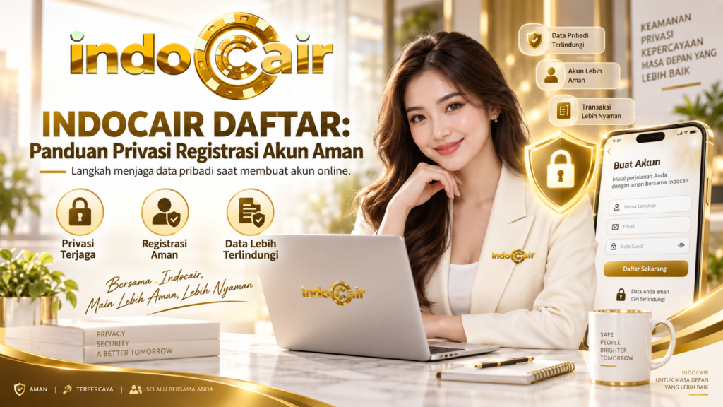 INDOCAIR DAFTAR panduan privasi registrasi akun aman