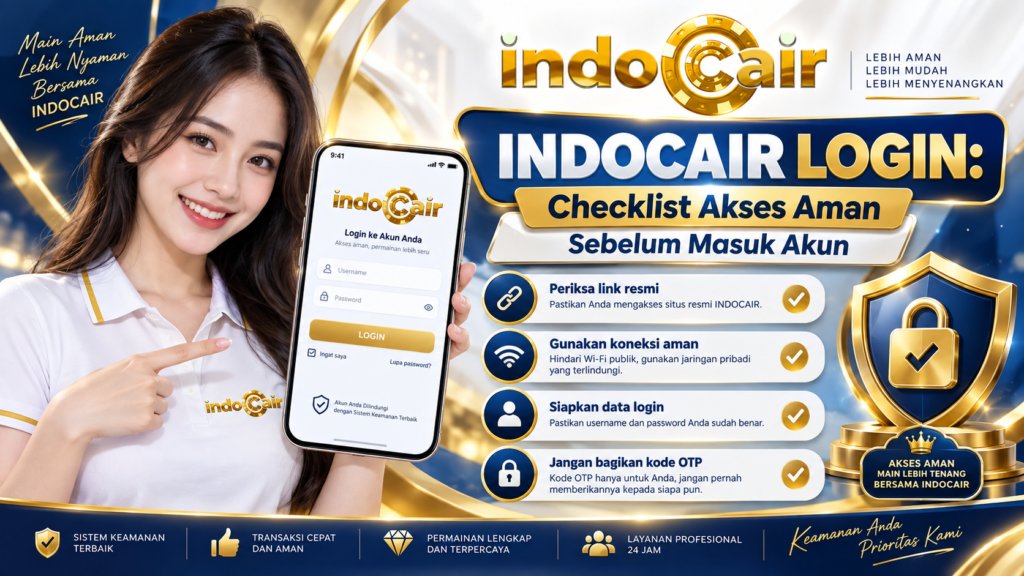INDOCAIR LOGIN checklist akses aman sebelum masuk akun dengan panduan keamanan digital