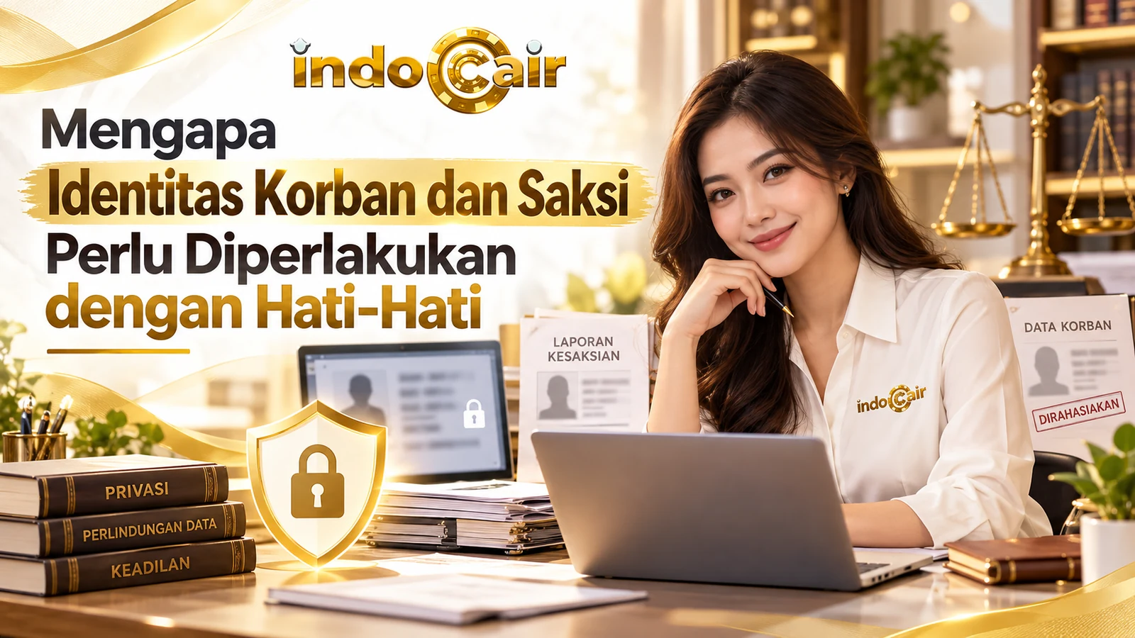 Ilustrasi berita keselamatan publik dan perlindungan identitas korban serta saksi